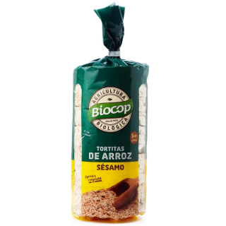 TORTAS DE ARROZ CON SESAMO SIN GLUTEN 200 GR. (BIOCOP)/