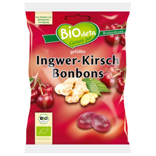 CARAMELO RELLENO DE JENGIBRE Y CEREZA 75 GR. (BIODETA)/
