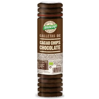 GALLETAS DE CACAO CON CHIPS DE CHOCOLATE 250 GR. (BIOCOP)/
