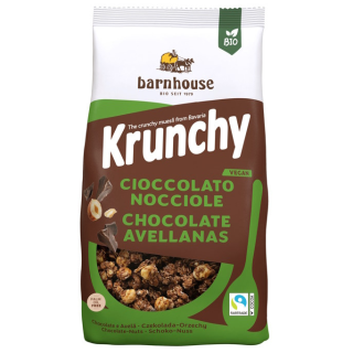 MUESLI KRUNCHY CHOCOLATE NEGRO AVELLANAS 375 GR. (BARNHOUSE)/