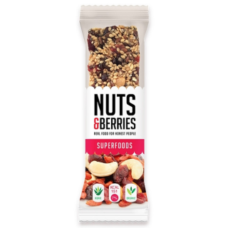BARRITA SUPERFOODS ECO 40 GR. (NUTS&BERRIES)