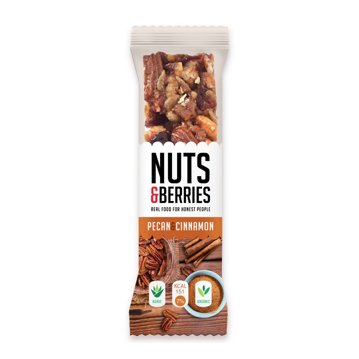 BARRITA DE NUECES Y CANELA ECO 30 GR. (NUTS&BERRIES)