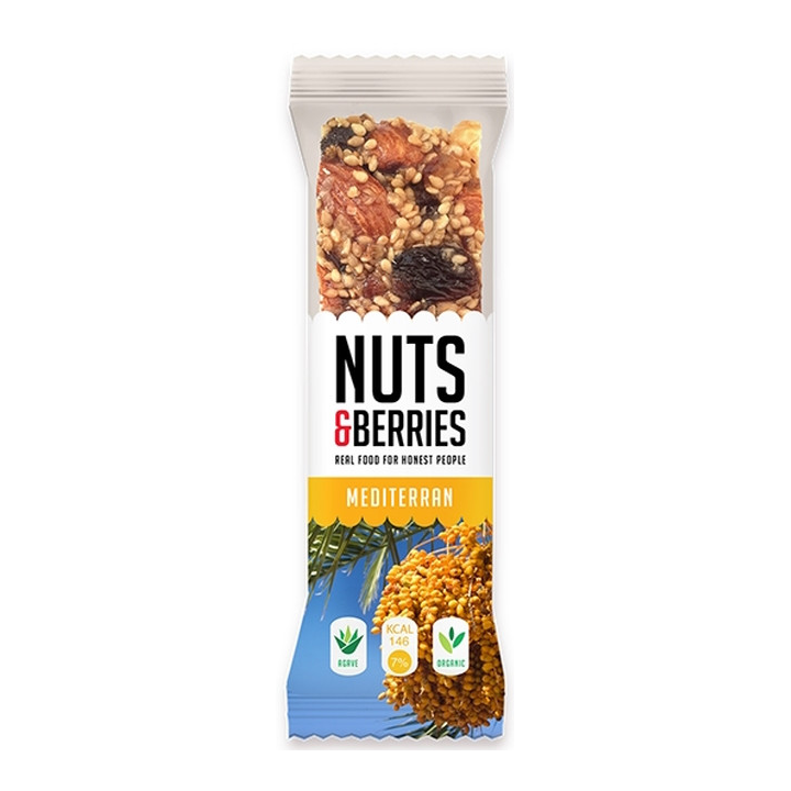 BARRITA MEDITERRANEAN ECO 40 GR. (NUTS&BERRIES)