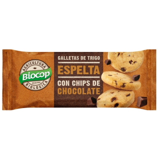 GALLETAS DE ESPELTA CON CHIPS DE CHOCOLATE 15 X 32 GR. (BIOCOP)