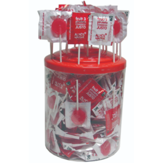 PIRULETAS REDONDAS SABOR CEREZA SIN GLUTEN ECO EXPOSITOR 200 UNDS. (ALTERNATIVA3)