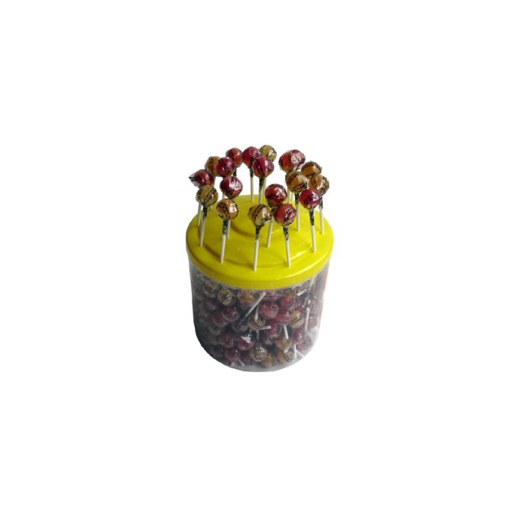 CARAMELO REDONDO PALO MANDARINA, LIMON, COLA, SIN GLUTEN ECO EXPOSITOR 200 UNDS. (ALTERNATIVA3)
