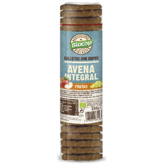 GALLETAS DE COPOS DE AVENA INTEGRAL Y FRUTAS ECO 250 GR. (BIOCOP)/