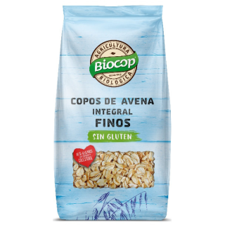 COPOS DE AVENA FINOS SIN GLUTEN ECO 500 GR. (BIOCOP)/