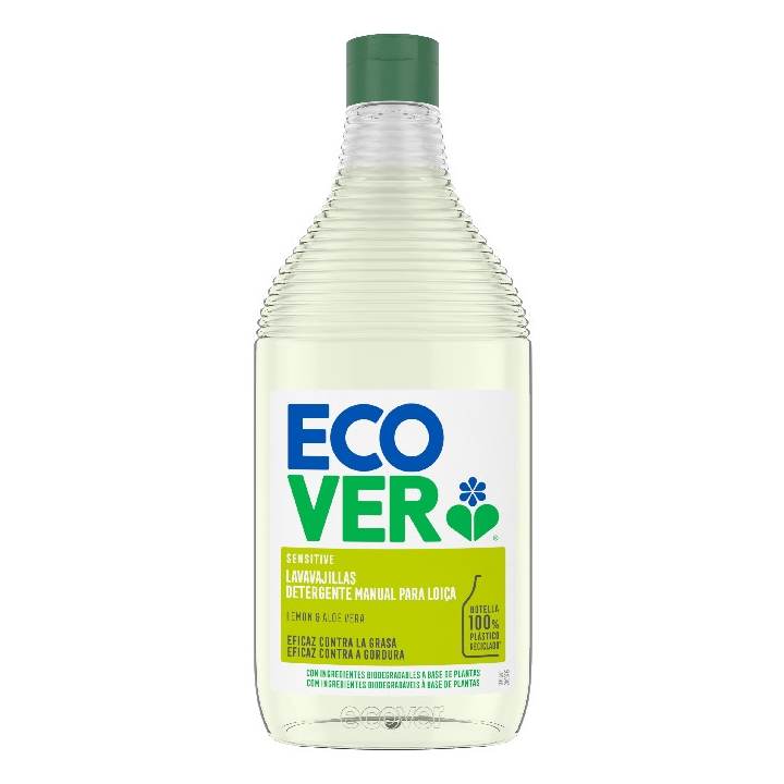 LAVAVAJILLAS DESENGRASANTE LIMON ALOE VERA 450 ML. (ECOVER)/