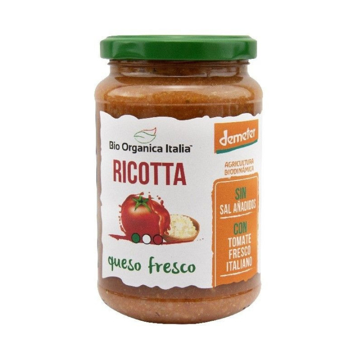 SALSA DE TOMATE RICOTTA DEMETER SIN GLUTEN 350 GR. (BIOORGANIC)/