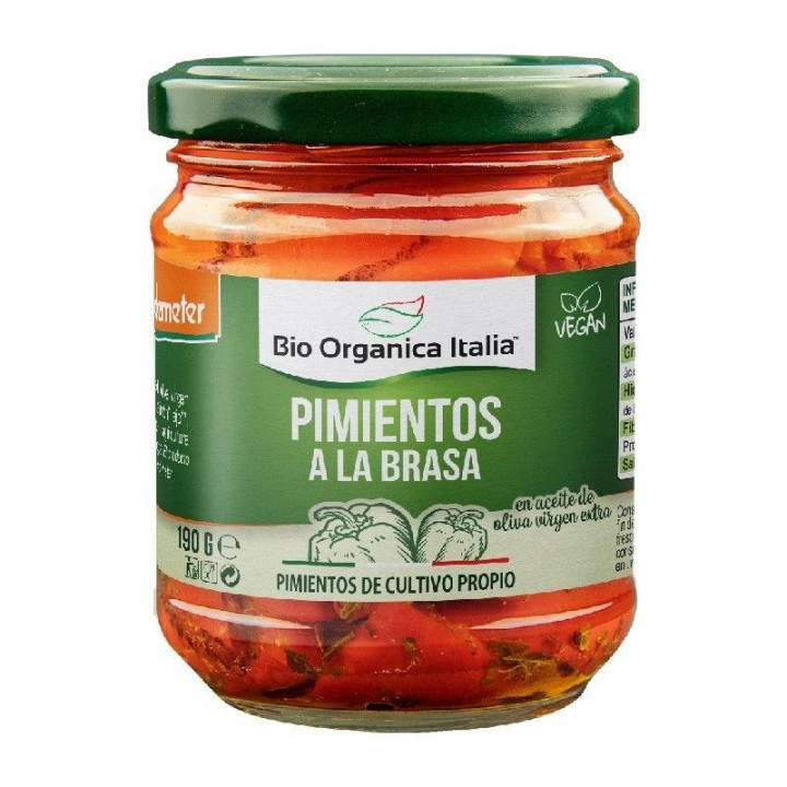 PIMIENTO A LA BRASA EN ACEITE  DEMETER 190 GR. (BIOORGANIC)/