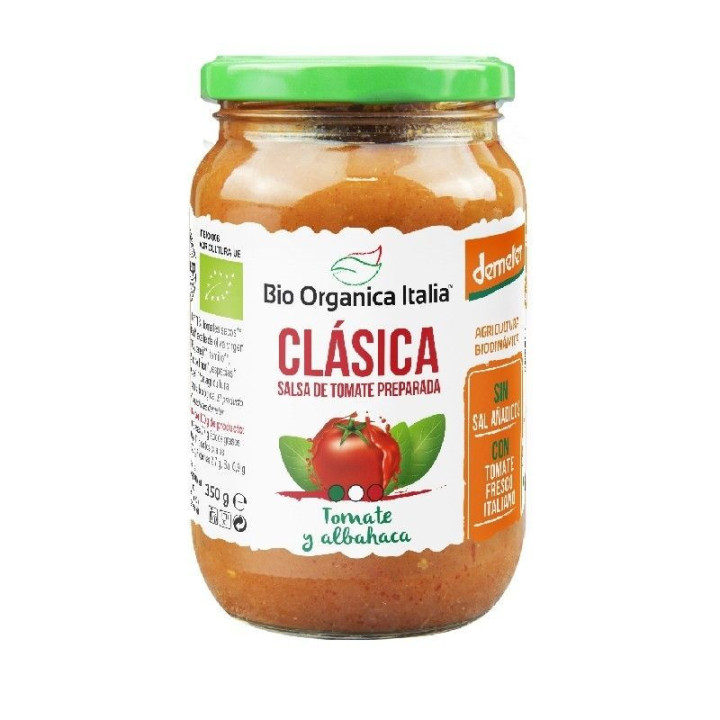 SALSA DE TOMATE CLASICA SIN GLUTEN DEMETER 350 ML. (BIOORGANIC)/