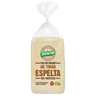 PAN DE MOLDE SIN CORTEZA TRIGO ESPELTA INTEGRAL BIO 300 GR. (BIOCOP)/