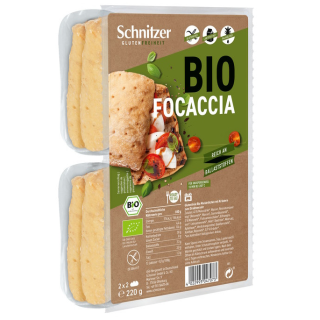 PANECILLOS FOCACCIA SIN GLUTEN BIO 220 GR. (SCHNITZER)**