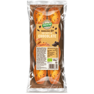 MADALENAS CON CHIPS DE CHOCOLATE 180 GR. (BIOCOP)/