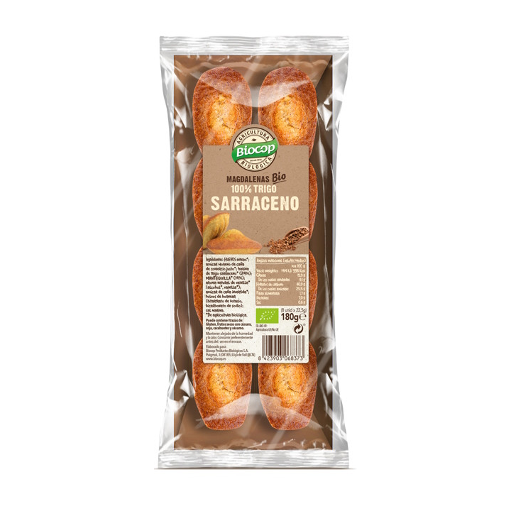 MADALENAS DE TRIGO SARRACENO 180 GR. (BIOCOP)/