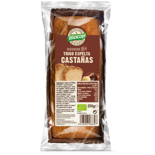 BIZCOCHO DE CASTAÑA Y TRIGO ESPELTA 250 GR. (BIOCOP)/