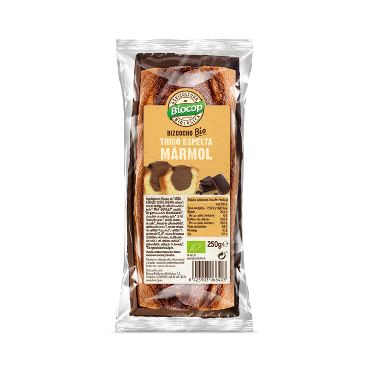 BIZCOCHO MARMOL DE TRIGO ESPELTA 250 GR. (BIOCOP)/