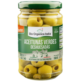 ACEITUNA VERDE DESHUESADA DEMETER 280 GR. (BIOORGANIC)/