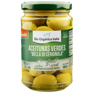 ACEITUNA VERDE GIGANTE DEMETER 280 GR. (BIOORGANIC)/