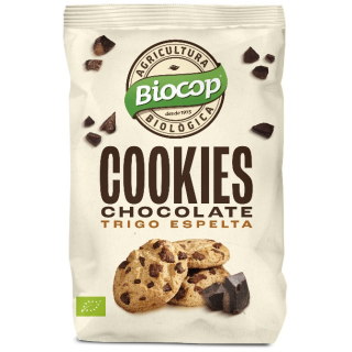 GALLETAS COOKIES TRIGO ESPELTA CON CHIPS DE CHOCOLATE ECO 200 GR. (BIOCOP)/