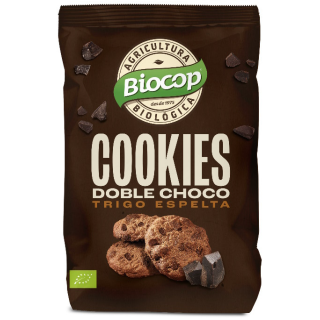 GALLETAS COOKIES TRIGO ESPELTA DOBLE CHOCOLATE ECO 200 GR. (BIOCOP)/