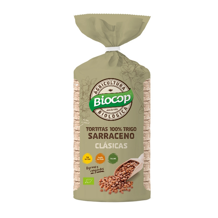 TORTAS DE TRIGO SARRACENO 100% SIN GLUTEN ECO 100 GR. (BIOCOP)/
