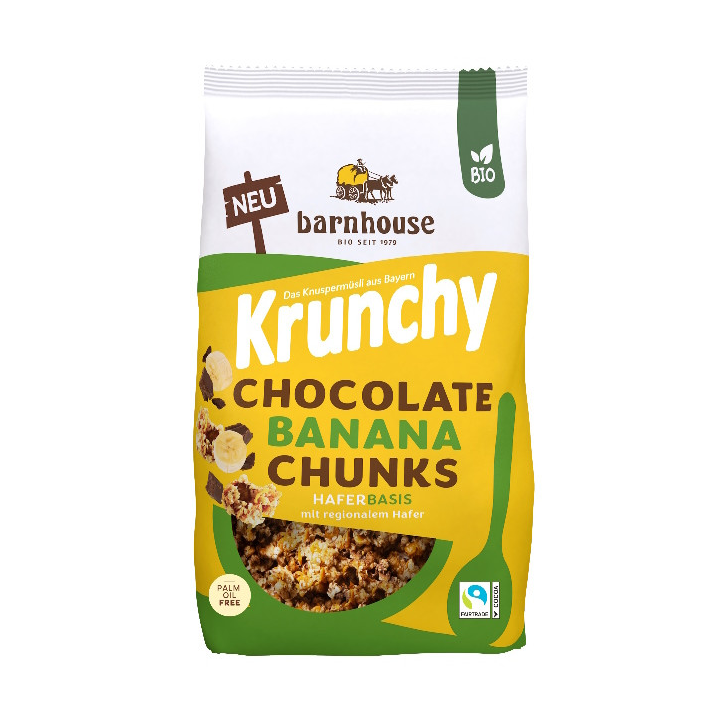MUESLI KRUNCHY CHOCO BANANA CHUNKS ECO 450 GR. (BARNHOUSE)/