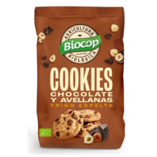 GALLETAS COOKIES TRIGO ESPELTA CHOCO AVELLANAS BIO 200 GR. (BIOCOP)/