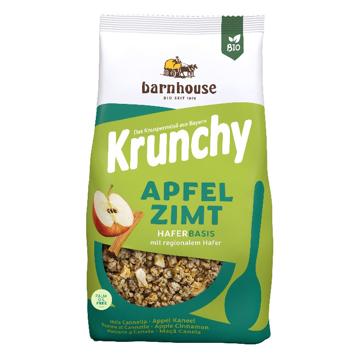 MUESLI KRUNCHY MANZANA CANELA ECO 1,25 KG. (BARNHOUSE)/