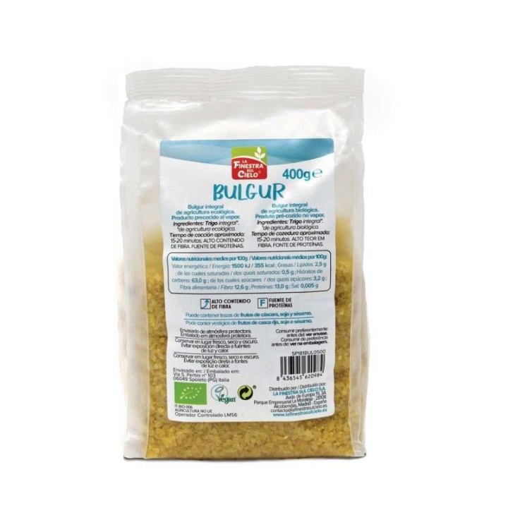 BULGUR BIO 400 GR. 100% COMPOSTABLE (LA FINESTRA)/