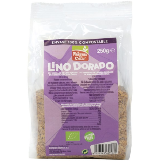 SEMILLAS DE LINO DORADO SIN GLUTEN BIO 250 GR. 100% COMPOSATABLE (LA FINESTRA)/