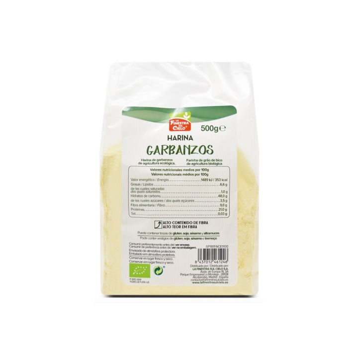 HARINA DE GARBANZOS BIO 500 GR. (LA FINESTRA)/