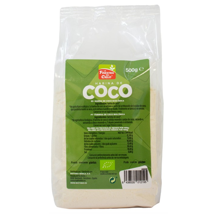 HARINA DE COCO BIO 500 GR. (LA FINESTRA)/