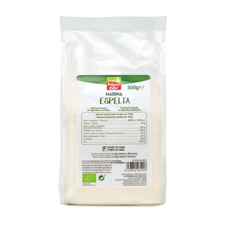 HARINA DE ESPELTA BLANCA BIO 500 GR. (LA FINESTRA)/