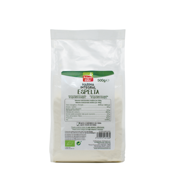 HARINA DE ESPELTA INTEGRAL BIO 500 GR. (LA FINESTRA)/