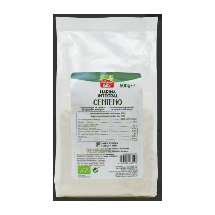 HARINA DE CENTENO INTEGRAL BIO 500 GR. (LA FINESTRA)/