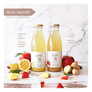 ZUMO DE LIMONADA MANZANA Y JENGIBRE ECO 750 ML. (CAL VALLS)/