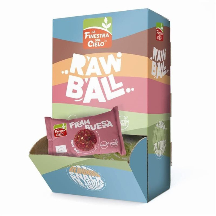 ENERGY BALL FRAMBUESA SIN GLUTEN ECO 250 GR. (LA FINESTRA)