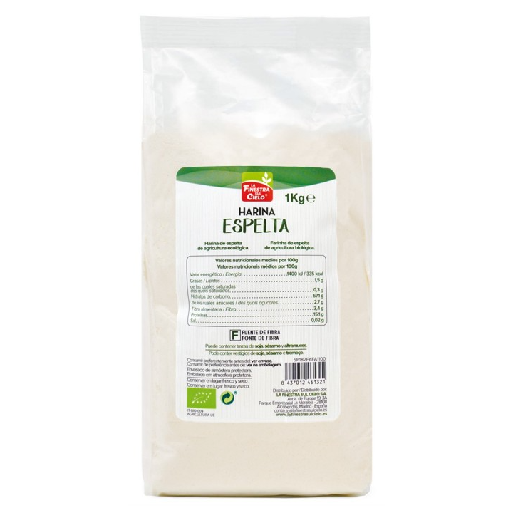 HARINA DE ESPELTA BLANCA BIO 1 KG. (LA FINESTRA)/