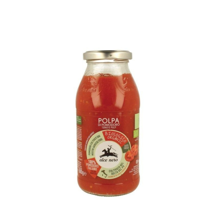TOMATE TRITURADO CON PULPA BIO 500 GR. (ALCE NERO)/