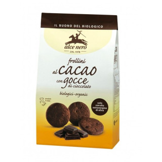 GALLETAS DE CACAO CON PEPITAS DE CHOCOLATE BIO 300 GR. (ALCE NERO)/
