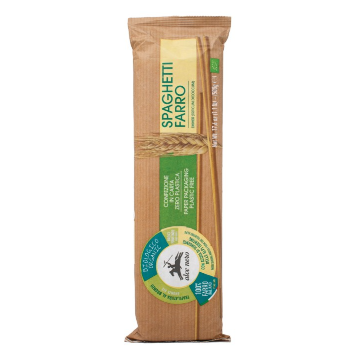 ESPAGHETTI DE ESPELTA BLANCA BIO 500 GR. (ALCE NERO)/