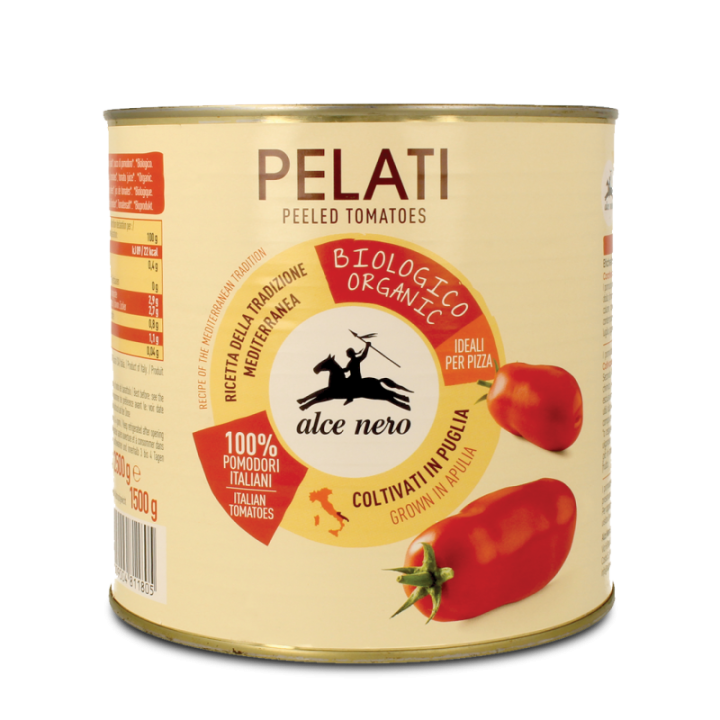 TOMATE PELADO EN LATA BIO 2.5 KG. (ALCE NERO)/