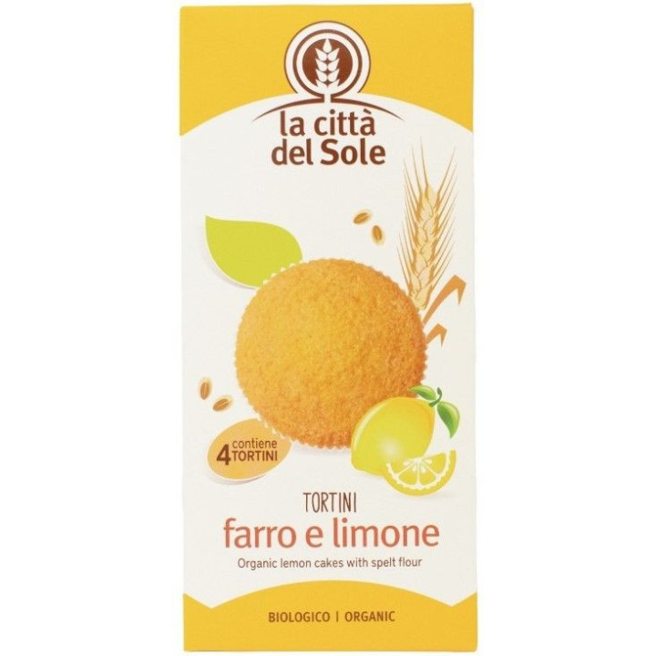 BIZCOCHO DE ESPELTA AL LIMON ECO 4 X 45 GR. (LA CITTA DEL SOLE)/