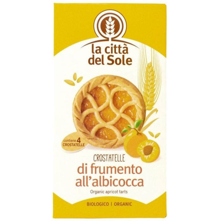 TARTALETA DE ALBARICOQUE 4 X 36 GR. (LA CITTA DEL SOLE)/