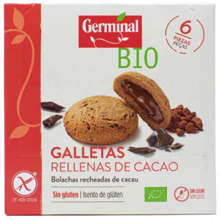 GALLETAS RELLENAS DE CACAO SIN GLUTEN BIO 200 GR. (GERMINAL)/