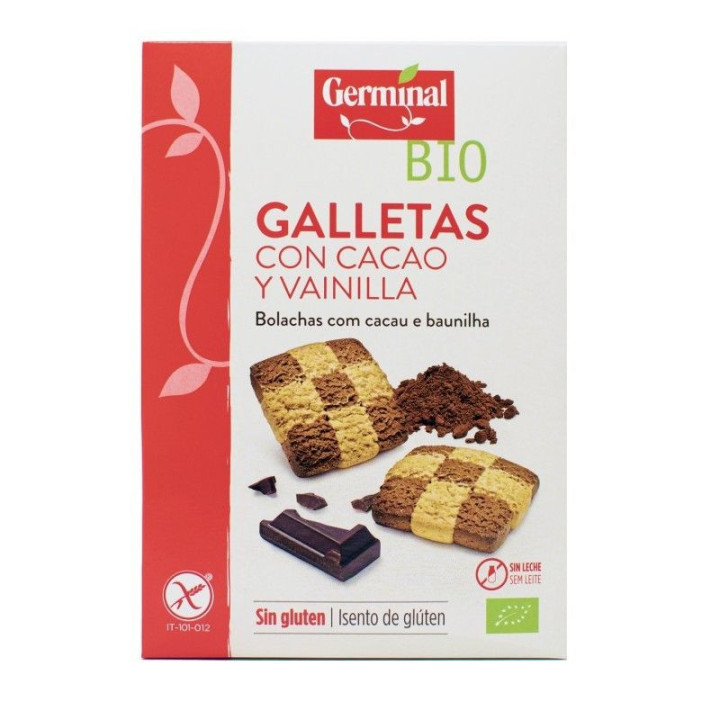 GALLETAS DE CACAO SIN GLUTEN BIO 250 GR. (GERMINAL)/