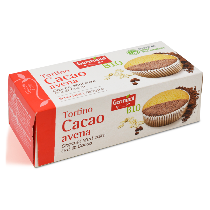 BIZCOCHO DE AVENA CON CACAO SIN GLUTEN BIO 180 GR. (GERMINAL)/