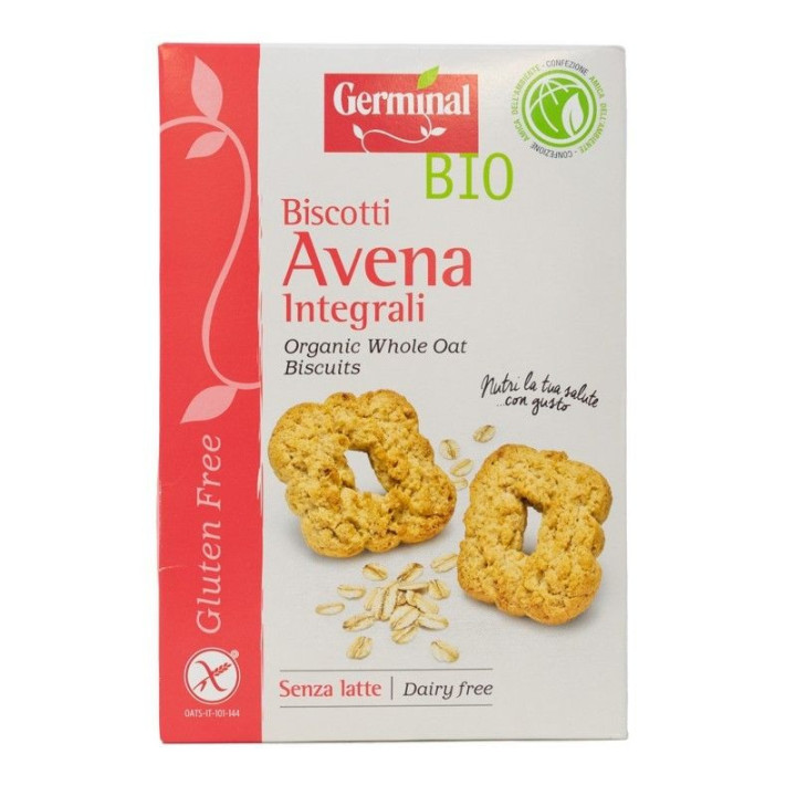 GALLETAS INTEGRALES DE AVENA SIN GLUTEN BIO 250 GR. (GERMINAL)/